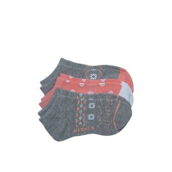 Airwalk Girls Ankle Socks 3prs- Multicolor