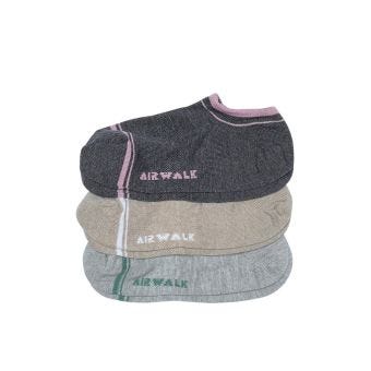 Airwalk Low Cut Women's Socks 3prs- Multicolor