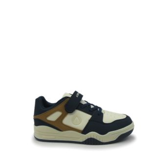 Airwalk Bona Jr Boys Sneakers Shoes- Beige/Navy