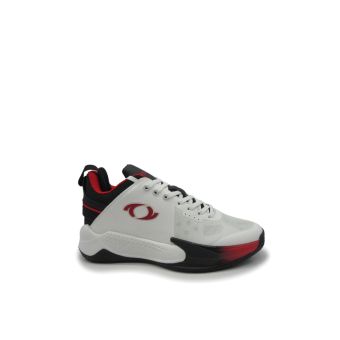 ASTEC IBAKA MEN'S BASKETBALL SHOES - WHITE/BLACK/RED