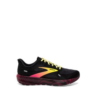 Brooks Launch 9 Men's Running Shoes - Black/Pink/Yellow