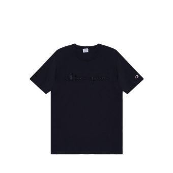 Champion Script Embroidery Logo Men's Tshirt - Black