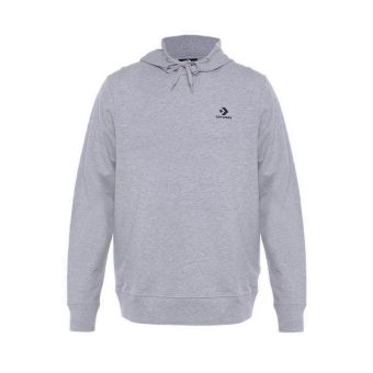 Go-To Embroidered Star Chevron Standard-Fit Men's Pullover Hoodie - Vintage Grey Heather