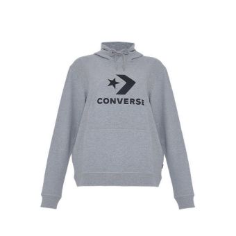 Converse Standard Fit Center Front Large Logo Star Chev Women's Hoodie Ft - Vintage Grey Heather