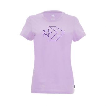 Converse Women's T-Shirt - CONX2WT403PR - Purple