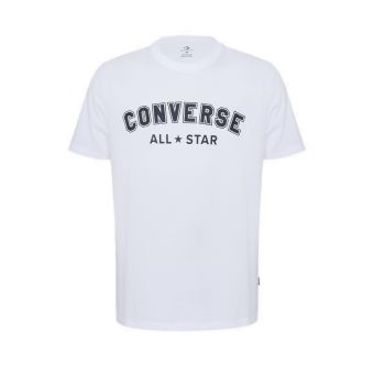 Converse Standard Fit All Star Center Front Men's Tee - White / Black