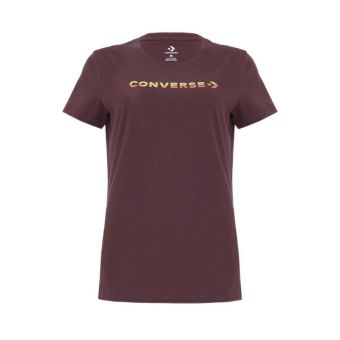 Converse Women's T Shirt - CONX3WT1104M - Maroon