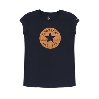 Converse Kids SHINY Girl's T-Shirt -BLACK