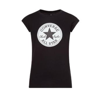 Converse Kids Girls Chuck Patch Tee - Black