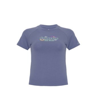 Converse Kids Raglan Girl's T-Shirt - DOVE GREY