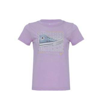 Converse Kids Chuck Girl's T-Shirt - LILAC