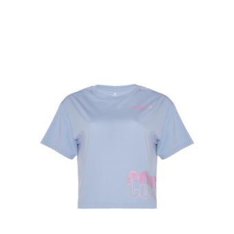 Boxy Girl's T-Shirt - Pale Blue