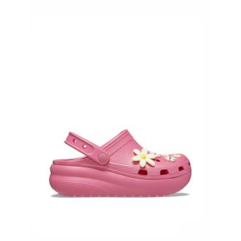 Crocs Cutie Crush Floral Shine Clog Kids - Hyper Pink