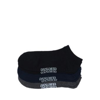 Ellesse Men 3P Lowcut Socks - Black / Navy / Grey