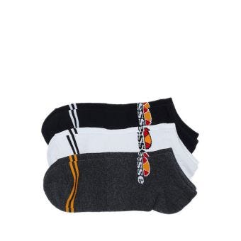 Ellesse Men 3P Lowcut Socks - Black / White / Grey