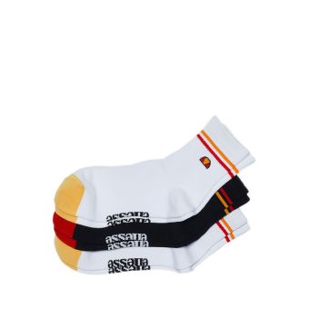 Ellesse Women 3P Quarter Sock - Black / White / White