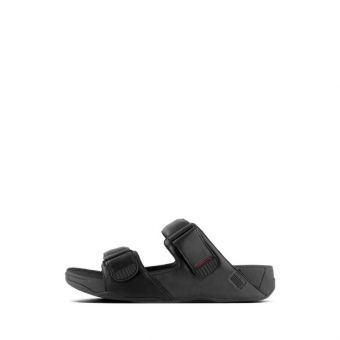 Fitflop Gogh Moc Slide In Leather L05-001 MenSandals- Black