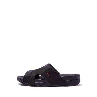 Fitflop Freeway III In Textile B10-001 Men's Sandals- Black