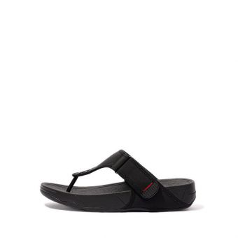 Fitflop Trakk Ii Toe-Post Sandals Ej3-090 Men Sandals- Black