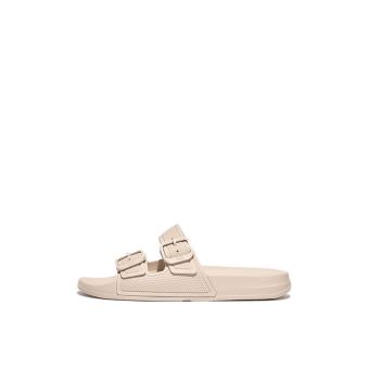 Fitflop Iqushion Two-Bar Buckle Slides Fd2-A20- Stone Beige