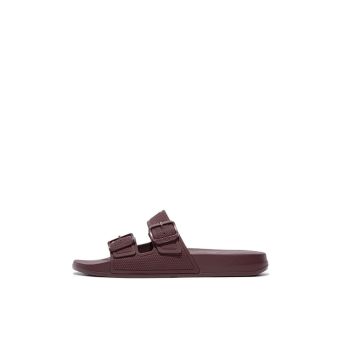 Fitflop Iqushion Two-Bar Buckle Slides Fd2-A78- Raisin Purple