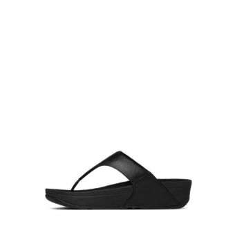 Fitflop Lulu Leather Toepost I88-001 Women Sandals - Black