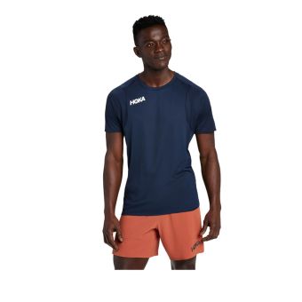Hoka Men's Glide Short Sleeve - Outer Space