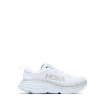 Hoka BONDI 8 Women's Running Shoes - White/White