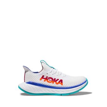 Hoka Carbon X 3 Men's Running Shoes - White/Flame