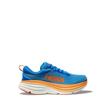 Hoka Bondi 8 Men's Running Shoes - Sky/Vibrant Orange