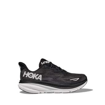 Hoka Clifton 9 Women's Running Shoes - Black/White