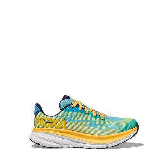 Clifton 9 Youth Unisex Running Shoes - Swim Day/Lettuce
