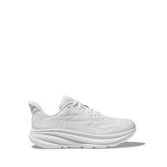 Hoka Clifton 9 Wide Women's Running Shoes - White/White