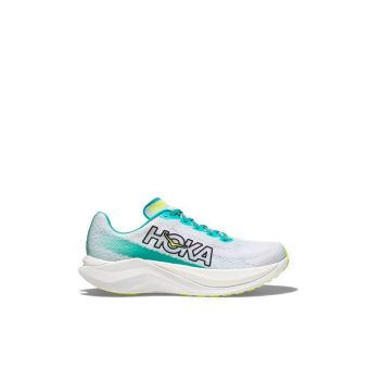 Hoka Mach X Men's Running Shoes - White/Blue Glass