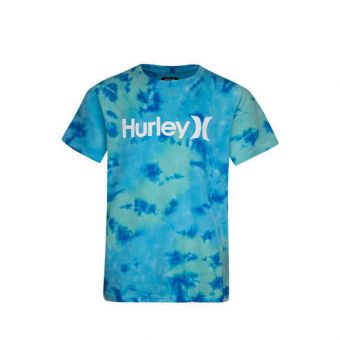 Hurley Tie Dye Graphic Kids Tee - Blue
