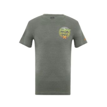 Hurley Kids Lunar Phase Boy's Tee  - Green