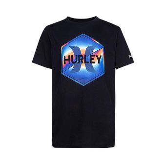 Hurley Kids Gradient Hex Boys Tee - Black
