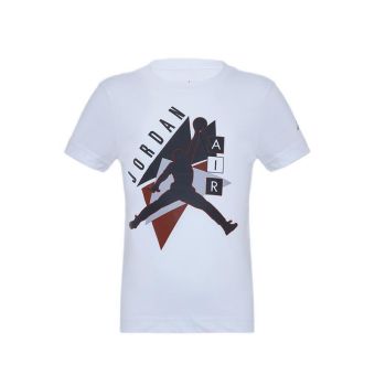 Jordan Kids DIAMOND Boy's T-Shirt -WHITE