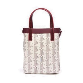 LACOSTE GOLF SHOPPING TOTE BAG WOMEN'S - MAROON