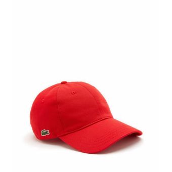 Lacoste Men's Organic Cotton Twill Cap- Red