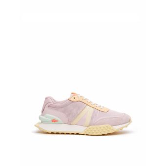 Lacoste Women's L-Spin Deluxe Leather Colour-Block Trainers - Pink