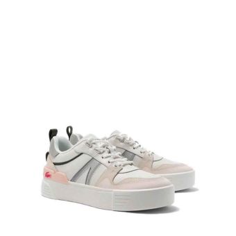 Lacoste Women’s L002 Leather and Mesh Trainers - White
