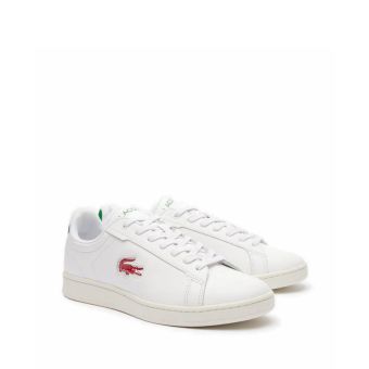 Lacoste Men's Carnaby Pro Leather Trainers - White/Green