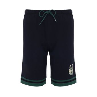 BUCKS SHORTS WITH DOUBLE TRIMMING - BLACK