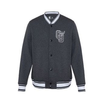 Bulls Varsity Men's Jacket - Melange Grey