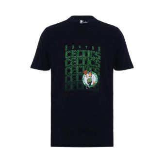 NBA Men Short Sleeve Tee Print Celtics - Black