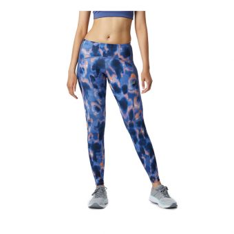 New Balance Printed Impact Run Tight Women's Pants - Night Sky (424)