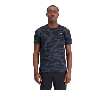 New Balance Printed Accelerate Men's Short Sleeve - Black