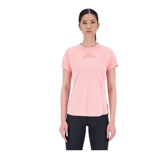 New Balance Printed Impact Run Women's T-Shirt - Pink