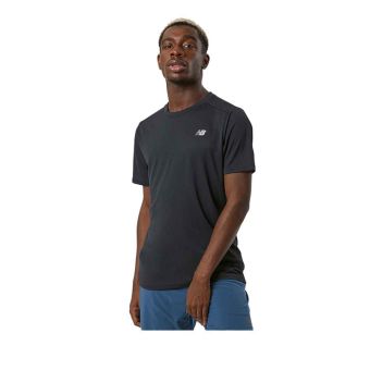 New Balance Core Run Men's Short Sleeve- Black